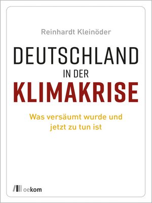 cover image of Deutschland in der Klimakrise